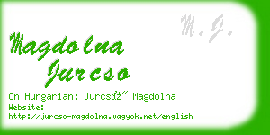 magdolna jurcso business card